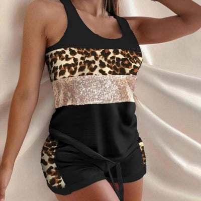 Conjunto Deportivo Dos Piezas con Estampado Multicolor para Mujer - Image 6