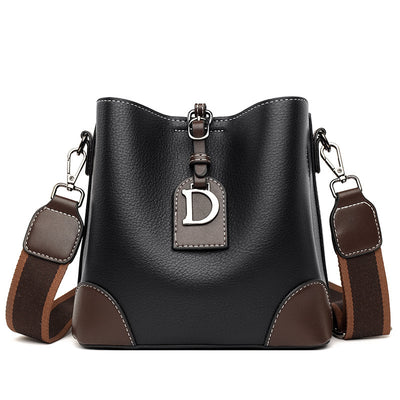 Bolso de Cuero Retro Estilo Bucket - Bandolera Suave y Versátil - Image 5