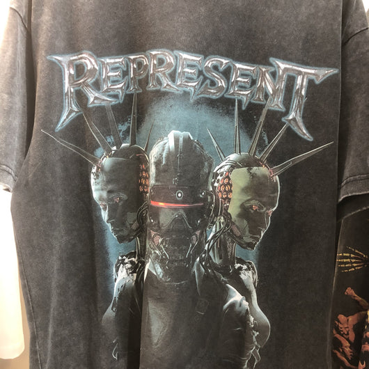 Camiseta Hip Hop Suelta Personalizada con Efecto Desgastado para Hombre - Image 4