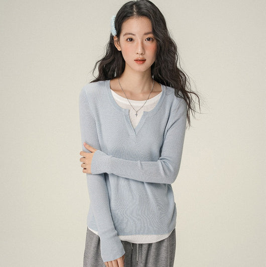 Blusa Interior Térmica Cuello V Manga Larga para Mujer - Image 5