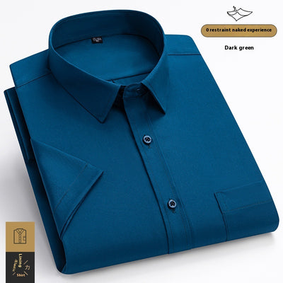 Camisa Manga Corta Elástica Ice Silk para Hombre - Image 12