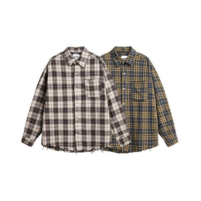 Camisa de Cuadros Vintage con Textura Brushed - Image 5