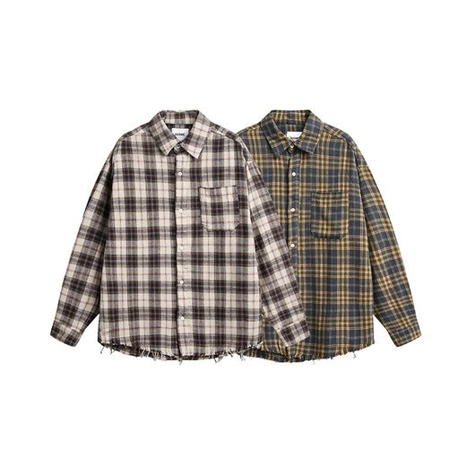 Camisa de Cuadros Vintage con Textura Brushed - Image 5