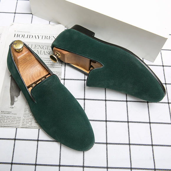 Zapatos de Cuero Británico Mate Gommino para Hombre