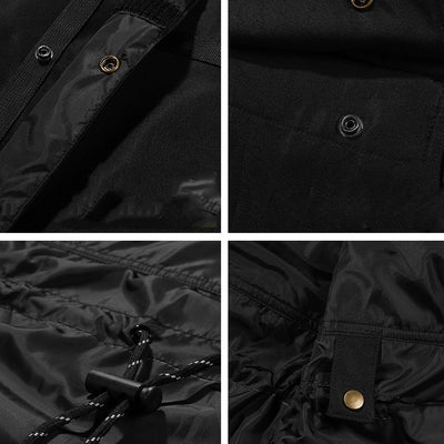 Chamarra Retro con Bloques de Color para Otoño e Invierno - Estilo Urbano para Hombre - Image 5