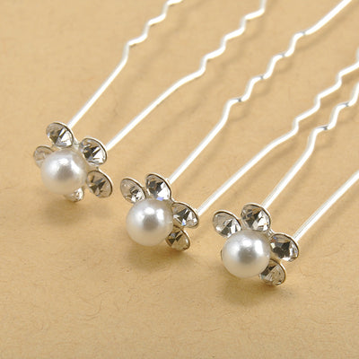 Accesorios para el Cabello de Novia con Espiral, Perlas y Flores - Image 12