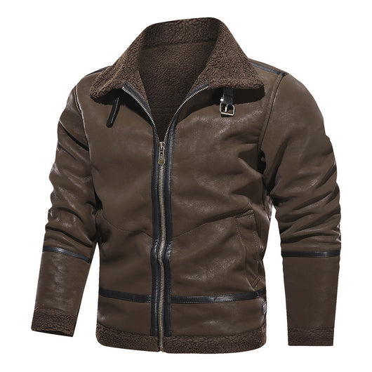 Chaqueta de Cuero Premium Estilo Europeo con Forro de Terciopelo - Image 15