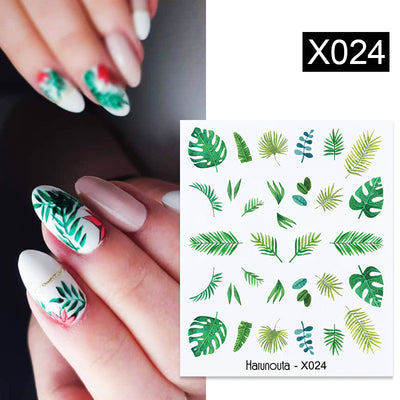 Stickers de Uñas Mariposas, Flores y Hojas - Diseños Artísticos - Image 11