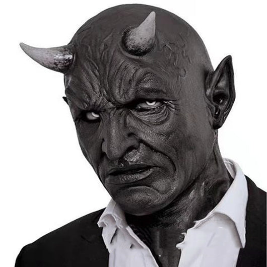 Máscara de Demonio con Cuernos Halloween - Látex Premium - Image 9