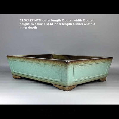 Maceta Rectangular Grande de Piedra Púrpura - Diseño Elegante para Interiores - Image 10