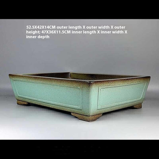 Maceta Rectangular Grande de Piedra Púrpura - Diseño Elegante para Interiores - Image 10