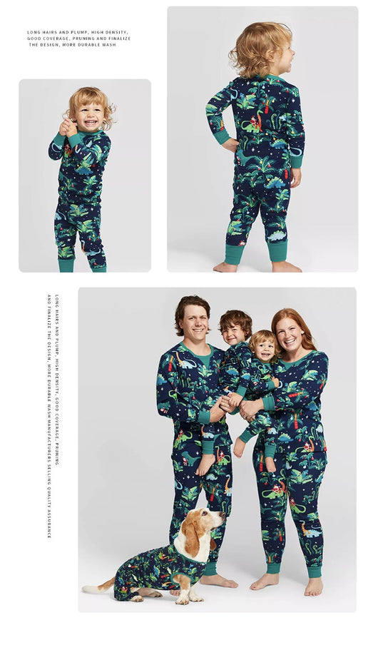Pijamas Familiares de Algodón con Estampado Perro - Conjunto Papá, Mamá e Hijo - Image 11