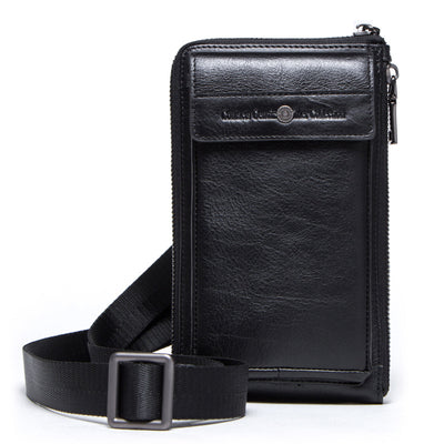 Bolsa Vintage para Celular en Cuero Crazy Horse - Estilo Retro para Hombre - Image 11