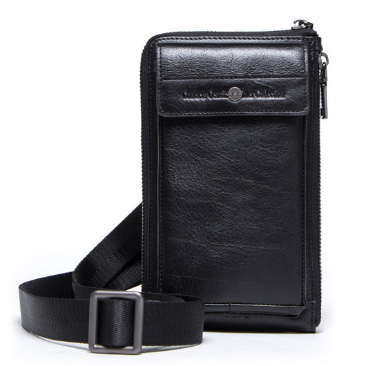 Bolsa Vintage para Celular en Cuero Crazy Horse - Estilo Retro para Hombre - Image 11