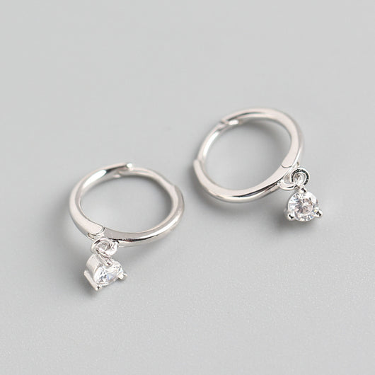 Aretes de Diamante Minimalista en Plata 925 - Estilo Lujo Ligero con Circonia - Image 6