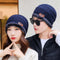 Gorro y Bufanda Térmica de Punto Grueso con Forro de Terciopelo para Invierno