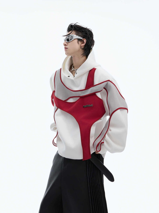 Sudadera con Capucha y Costuras Reforzadas Bicolor - Image 13