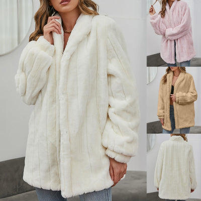 Chaqueta Floral Blanca para Invierno y Primavera - Abrigo Elegante para Mujer - Image 11