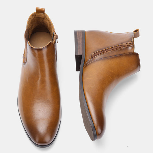 Botas Chelsea Talla Grande para Hombre - Diseño Clásico en Madera Natural - Image 9