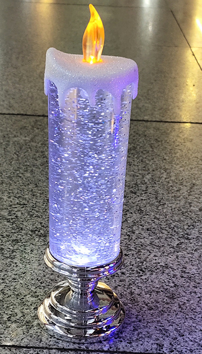Vela LED Recargable con Cambio de Color y Brillo Glitter - Decoración Resistente al Agua - Image 9