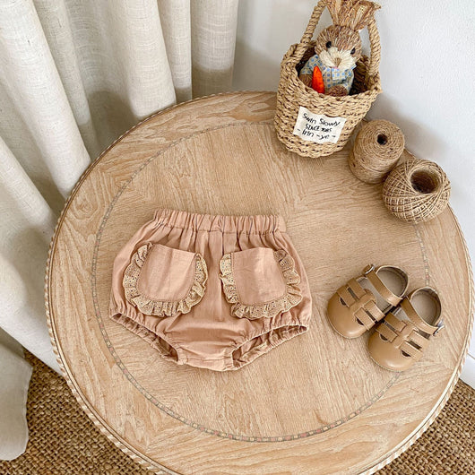 Conjunto de Dos Piezas para Bebé Niña con Blusa de Mangas Volantes y Bloomer - Image 10
