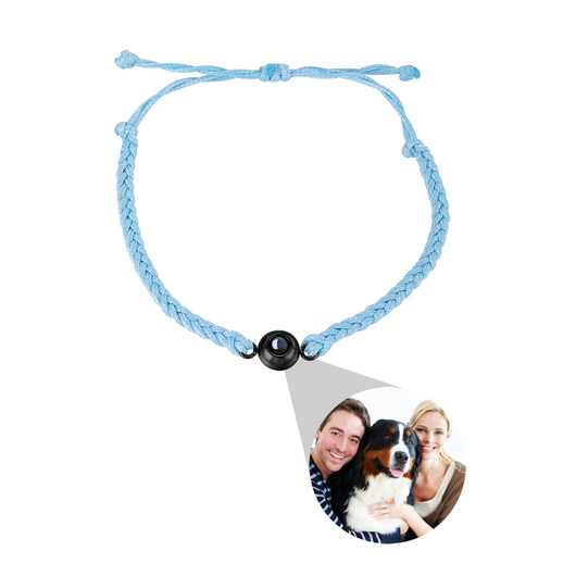 Pulsera de Proyección de Foto Personalizada Tejida a Mano - Joya Romántica para Parejas - Image 18