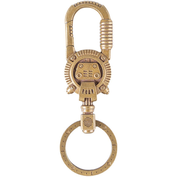 Llavero Steampunk de Latón Mecánico Vintage