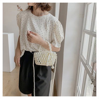 Bolso Mensajero de Perlas con Cadena Elegante para Mujer - Image 25