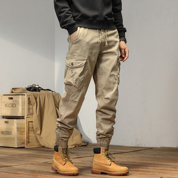 Pantalones Casuales Slim Fit para Hombre con Ajuste en Tobillo