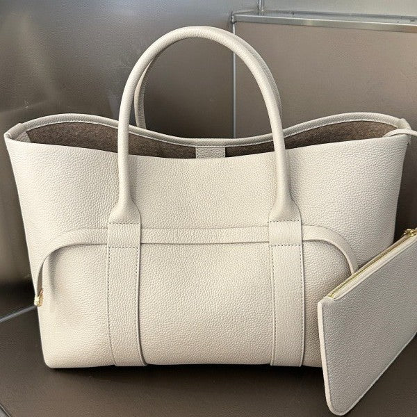 Bolso de Cuero Genuino con Asa Simple para Mujer