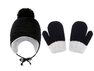 Conjunto de Gorro con Orejeras y Guantes de Lana para Niños en Color Sólido - Image 19