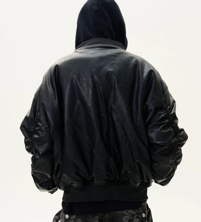 Chaqueta Acolchada de Cuero PU con Capucha y Forro Térmico - Image 7