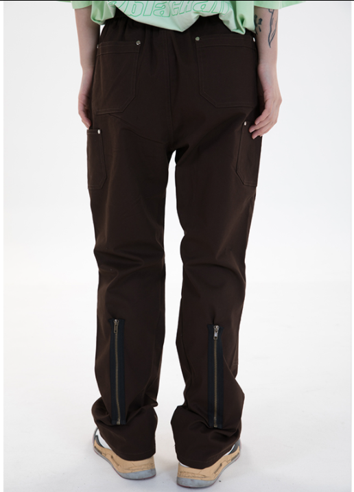 Pantalones Cargo Multibolsillo con Cierre - Overol Casual Versátil - Image 2