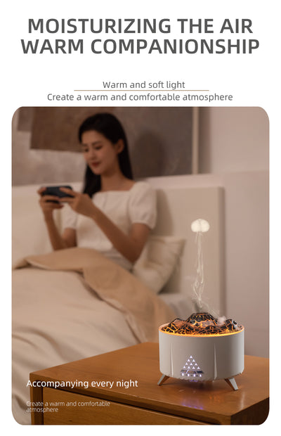 Difusor Ultrasónico Aroma Fuego con Humidificador, Altavoz Bluetooth y Ruido Blanco - Image 16