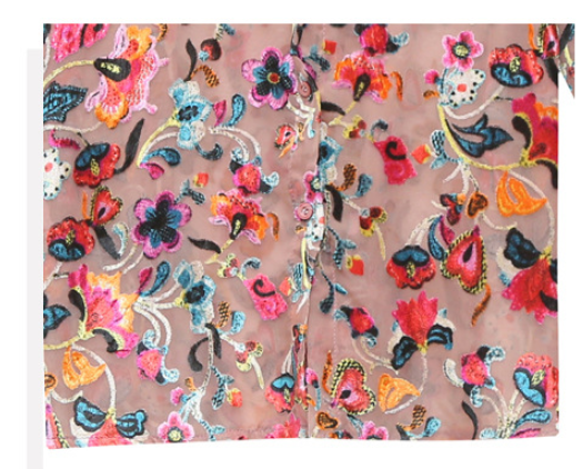 Abanico Camiseta de Malla Floral - Image 11