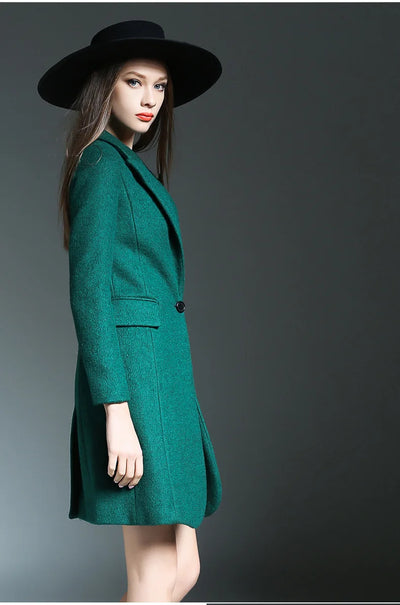 Chaqueta Coreana Slim Ajustada de Largo Medio - Image 14