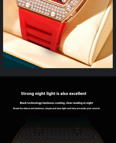 Reloj Automático Mecánico para Hombre con Cristales Engastados - Image 12