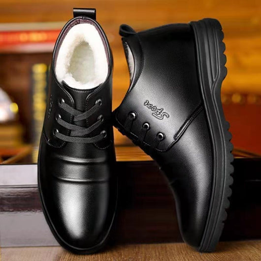 Botas Altas de Cuero para Hombre con Forro Suave