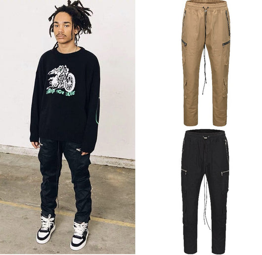 Pantalones Cargo Holgados con Cordón y Diseño de Hebilla - Ropa de Trabajo Funcional - Image 12