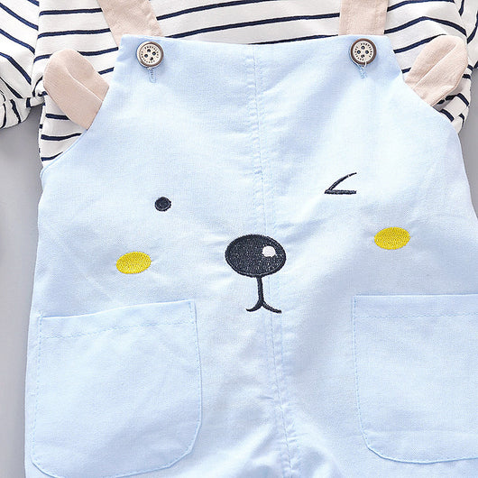 Conjunto Infantil Dos Piezas con Babero - Playera Cuello Redondo Manga Corta - Image 19