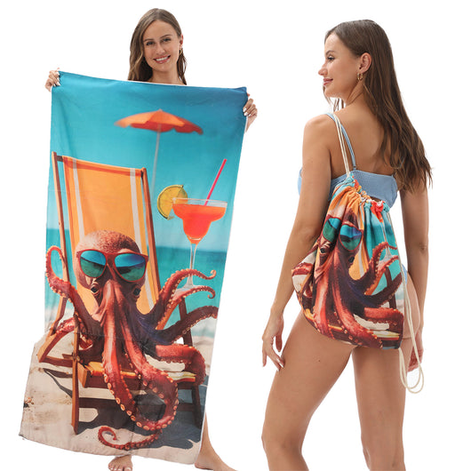 Toalla de Playa Transformable con Bolsa de Almacenamiento - Image 27