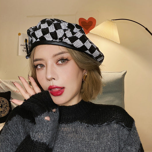 Boina de Terciopelo Retro - Gorro Artista Versátil y Cálido - Image 9