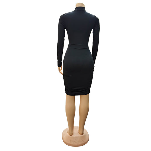 Vestido Corto Elegante de Manga Larga Estilo Europeo - Image 17