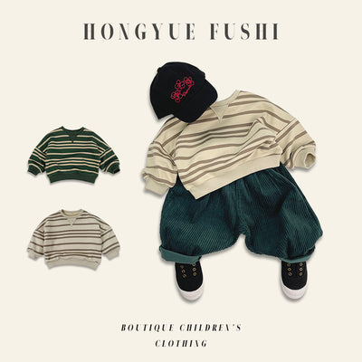 Playera Casual Oversize para Niños y Niñas con Hombros Caídos - Image 3