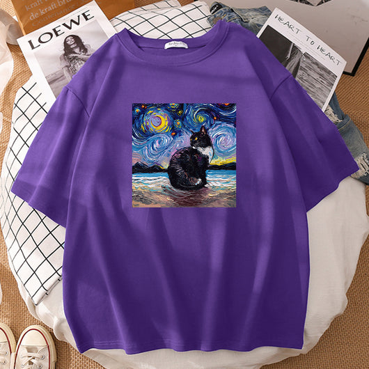 Playera Deportiva Estampada de Manga Corta Estilo Europeo Americano - Image 13