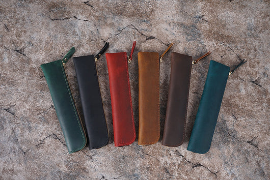 Estuche Portalápices de Cuero Genuino Estilo Retro - Image 16