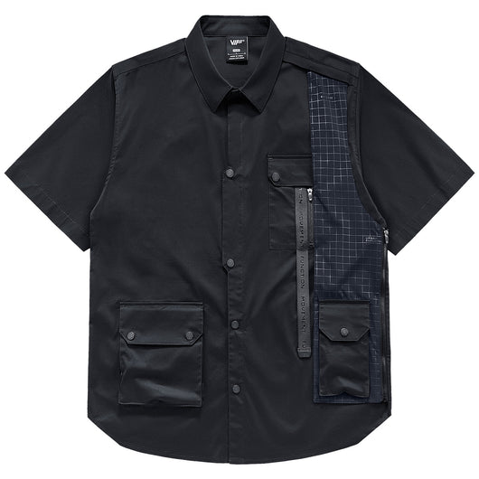 Camisa Hombre Verano Ligera con Múltiples Bolsillos