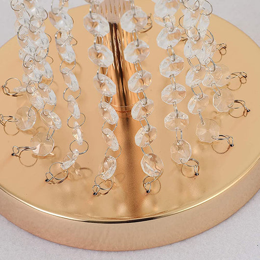 Candelabro Cristal Plateado para Eventos - Decoración Elegante para Bodas y Banquetes - Image 8