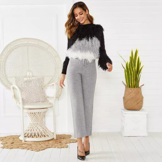 Pantalones Térmicos Ajustados de Cintura Media con Tecnología Stretch