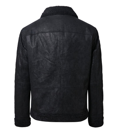 Chaqueta de Cuero Vintage Estilo Casual Americano - Image 19
